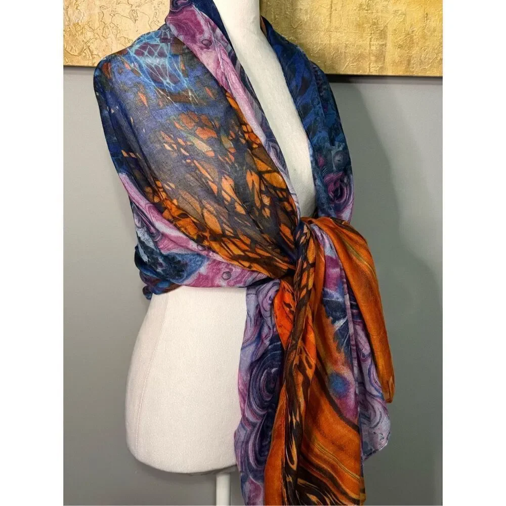 Torino Abstract Scarf - Picture 8 of 13